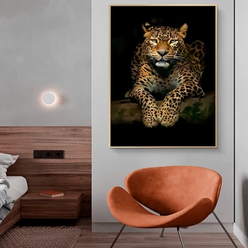 Abstraktne Loomade Jaguar Lõuendile Maali Leopard Prints ja Plakatid Kaasaegne Cuadros Seina Art Pilte elutuba Home Decor
