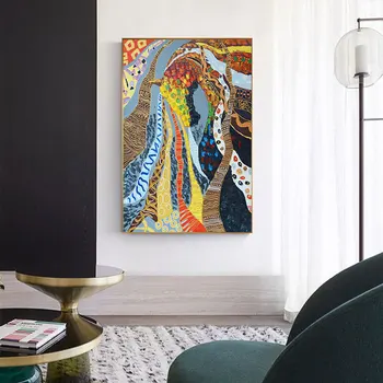 Abstraktne Suurepärane Värvikas Hobune õlimaal Plakati Print Euroopa Pilt Seina elutoa Seina Art Salon raamita 83496