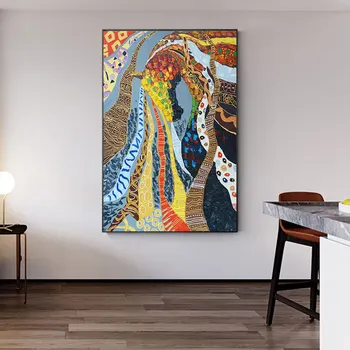 Abstraktne Suurepärane Värvikas Hobune õlimaal Plakati Print Euroopa Pilt Seina elutoa Seina Art Salon raamita