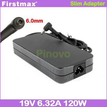 Ac power adapter 19V 6.32 A 120W Asus sülearvuti laadija FX86SY FX95DD MW505DD MW505GM MW705DD MW705GD MW705GE PX505DD PX705GE