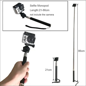 Action kaamera Tarvikute Komplekt Gopro Hero 9 8 7 6 5 4 Selfie Kinni Monopod Alustest SJCAM SJ4000 Statiivi jaoks Yi 4K EKEN H9R