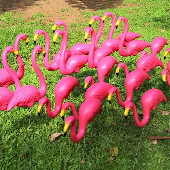 Aiandus Decor Kunstlik Flamingo Väljas 3tk/Palju Aia-Aia Kaunistamiseks Teenetemärgi Kaunistamiseks Pulmad Roosa/Punane Villa jaoks 176244