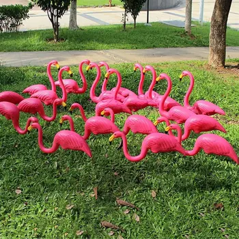 Aiandus Decor Kunstlik Flamingo Väljas 3tk/Palju Aia-Aia Kaunistamiseks Teenetemärgi Kaunistamiseks Pulmad Roosa/Punane Villa jaoks