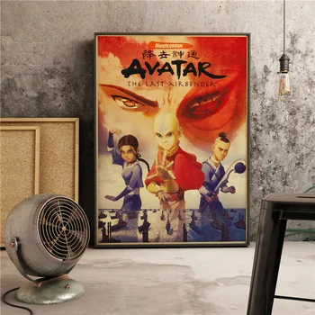 Airbender Avatari Anime Plakat, Lõuend Art Print Seina Maali Nordic Lapsed Ja Lapse Tuba Teenetemärgi Pildid 154646