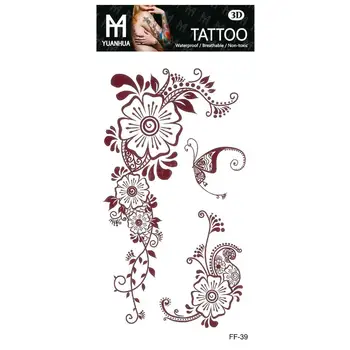 Ajutine Tätoveering Võltsitud Tätoveering Kleebis Mandala Lotus Flower Henna CrystalTattoos Tatouage Veekindel Flash Tatto Kunsti Naiste Tüdruk