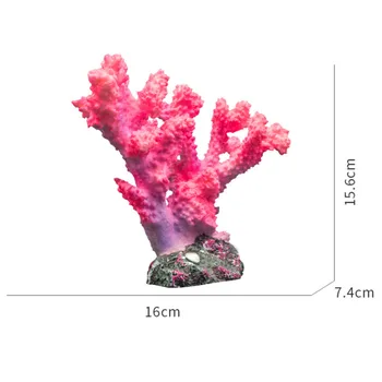 Akvaariumi Dekoratsioon FishTank Haljastus Kunstlik Coral Reef Kaunistused Kala Peavarju Aquascape Maastiku Home Decor Tarvikud