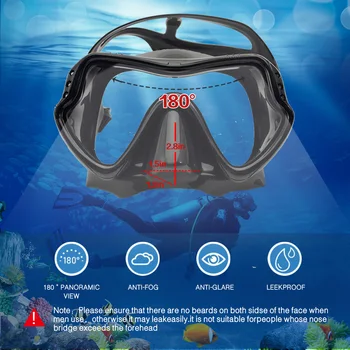 Akvalangiga Sukeldumine Maskid Professionaalne Snorkeling Määrata Täiskasvanud Silikoon Seelik Anti-Fog Kaitseprillid Prillid Ujumine Kalapüük Bassein Seadmed