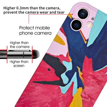 Akvarell Lilled Telefon Case For iPhone 12 mini Pro Max Pehme TPU Coque iPhone 11 11Pro XS Max XR-X 8 7 6S 6 Pluss Kaas