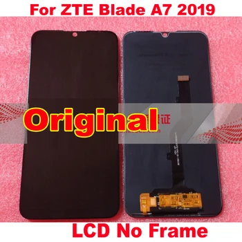 Algne LCD Ekraan Puutetundlik Digitizer Assamblee Andur + Raam ZTE Blade A7 2019 2019RU A7000 SC9863A p963f02 Pantalla 2839