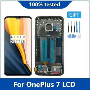 Algne OLED-Ekraan OnePlus 7 LCD Puutetundlik Digitizer Assamblee Asendaja OnePlus Seitse GM1901 GM1900 GM1905 LCD 160180