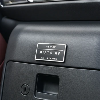 Alumiinium 3D kleebis, Disain ja Logo auto Remondil Tarvikud sisekujunduses juhuslikult kleebi metallist kleebise Jaoks Mazda MX5 RF-ND 87404
