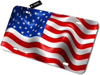 Ameerika Lipu Patriootliku USA Lipu numbrimärk Ees Alumiinium Metallist numbrimärk Auto Auto Sildid Edevus Kingitused Mõte Koju Seinale