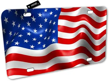 Ameerika Lipu Patriootliku USA Lipu numbrimärk Ees Alumiinium Metallist numbrimärk Auto Auto Sildid Edevus Kingitused Mõte Koju Seinale
