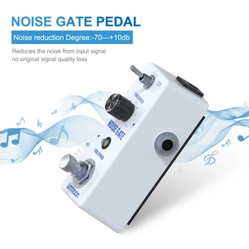 Ammoon NOISE GATE Müra Vähendamise Kitarr Mõju Pedaali 2 Režiimi(Kõva/Pehme) Full Metal Shell True Bypass Kitarrile Osad