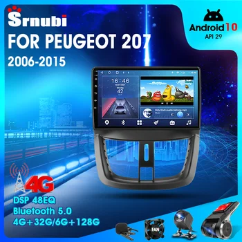Android 10.0 2 Din Auto Stereo audio Raadio Peugeot 207 2006-Multimeedia Video Player Touch Screen 4G Wifi Kõlar MP5 DVD