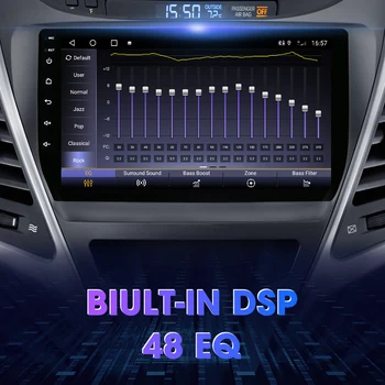 Android 10 2 din Auto Raadio Hyundai Elantra Avante I35 2011 - 2016 Multimeedia Video Mängija, GPS Navigaion Stereo Jagatud Ekraan