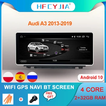 Android 10 Süsteemi Auto Stereo Audi A3 2013-2019 WIFI Google ' i 2+32GB RAM BT IPS Puutetundlik Ekraan, GPS Navi Raadio Mängija