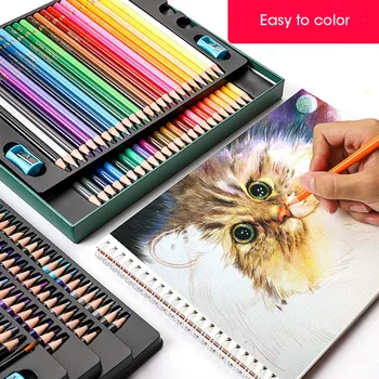 Andstal 48/72/120/150/200 Professional Color Pencil Set Akvarell, Joonistus värvilised pliiatsid koos Hoiustamise Kott värvilised pliiatsid kid