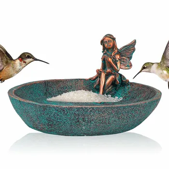 Angel Tüdruk Aed Statue Bird Feeder Vann Väljas Kodu, Käsitöö, Vaik Õue Decor Vaik Skulptuur Lind Igapäevased Toimingud, 2021
