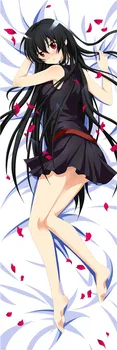 Anime Akame Ga TAPPA Pikk padjapüür Cosplay Akame Padi Kallistamine Keha Virsiku Nahk Padjapüür mood Trükitud Padjapüür