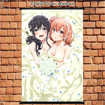 Anime Dakimakura dekoratiivne Padi Juhul Oma Teismelise Romantiline Komöödia Yui Yukino 60cm Kodu Kaunistamiseks Padjapüürid Trükitud