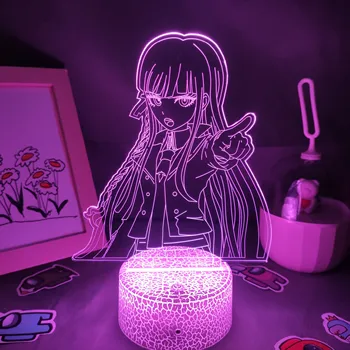 Anime Danganronpa Led Joonis Kyoko Kirigiri Öösel Tuled Lõbus, Lahe Kingitus Sõbrale RGB Mäng Lava Lamp Magamistoas voodi kõrval Laual Decor