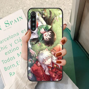 Anime Inuyasha Telefoni Puhul Xiaomi Redmi Lisa 7 7A 8 8T 9 9A 9S K30 Pro Ultra black art coque trend shell 3D-cell pehme kate 74453
