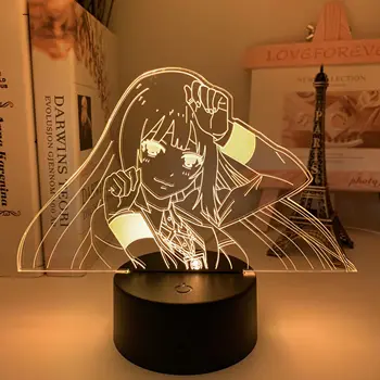 Anime Lamp Yumeko Jabami Alates Kakegurui Kirglik Mängur Kingitus Magamistuba Decor Nightlight Armas Jaapani Waifu Led Night Light