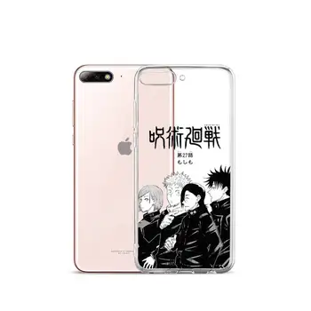Anime Multikas Jujutsu Kaisen õudus Telefoni Juhul Läbipaistvad iPhone Samsung S 11 12 6 7 8 9 10 20 Pro X XS Max XR Pluss lite