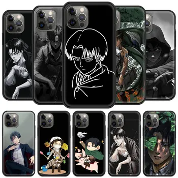 Anime Rünnak Titan levi ackerman Telefon Case For iPhone 11 Pro XS-XR-X Kest iPhone 12 Pro Max 7 8 Plus SE 2020 Katta 90819