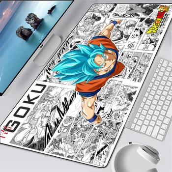 Anime goku Suur 900x400mm XL Sülearvuti Mouse Pad vaip Notbook Arvuti Pc Klaviatuuri Gaming Mousepad Gamer Esita Matt Csgo manga 9430