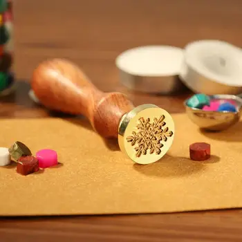 Antiik DIY Nikerdamist Puidust Käepide Tühi Sealing Wax Templid Käsitöö Decor (25mm)