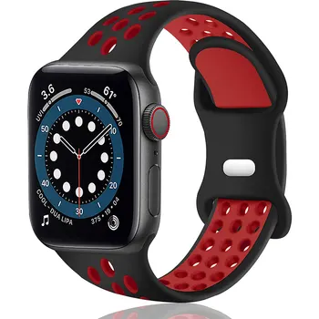 Apple Watch Seeria 6/5/4/3/Rihm Unisex Rihm Must Punane 42/44mm Paar Sport Watchband Vaadata Käevõru Sünnipäeva kingitus