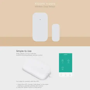 Aqara ZigBee Traadita Smart Akna, Ukse Andur koduautomaatika Turvalisuse Avatud Lähedal Staatuse Teate Xiaomi Mijia Mi Kodu