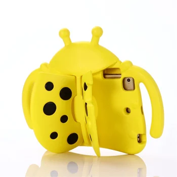 Armas 3D Cartoon Beetle Case for IPad Mini 1 2 3 4 5 Õhu 1 2 Lapsed Ohutu Põrutuskindel EVA Seista Tableti Kate Ipad 7.9-tolline 2017 2018