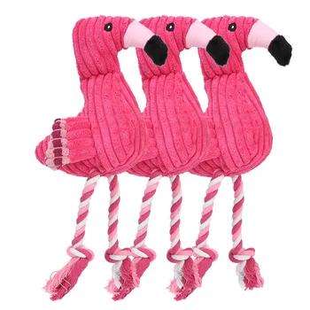 Armas Palus Flamingo Lemmiklooma Koera Hammustada Ja Närida Mänguasjad Chihuahua/Yorkshire/Bulldog/Mops/Corgi Väike Koer Interactive /Piiksuva Heliga Mänguasi