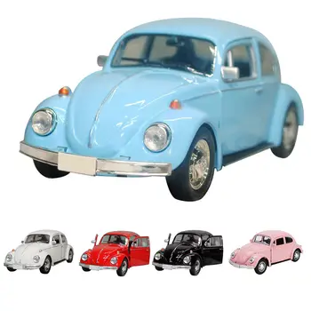 Armas Vintage Beetle Auto Laste Mänguasi Diecast Tõmba Tagasi Auto Mudel Lapsed Kingitus BoysToy Decor Cute Kujukeste