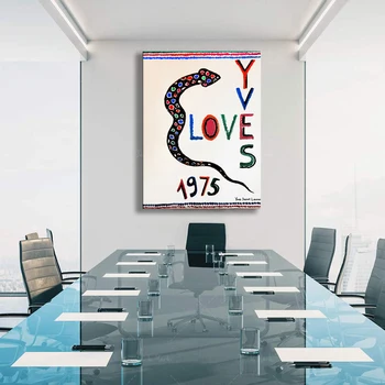 Armastus 1975, Yves Saint Laurent, Seina Art Home Decor, Armastus Printable, Art & Collectibles, Mood Plakat