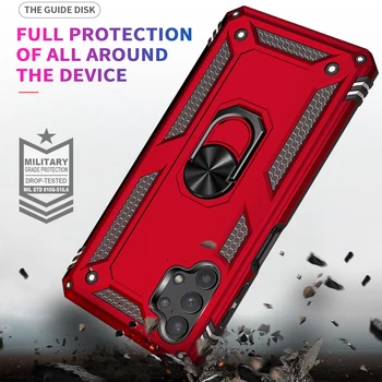 Armor Magnet Case For Samsung Galaxy A51 A71 A31 S20FE A70 A10 A11 A50 M31 M51 A40 S20 S10 S9 S8 Note8 9 10 20 Pluss Ringi Puhul