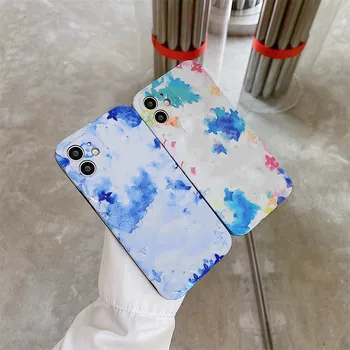 Art Kuju Graffiti Telefon Case For iPhone Mini 12 11 Pro Max 7 8 Plus XS Max X-XR SE 2020 Värviline Kiri Selge tagakaas