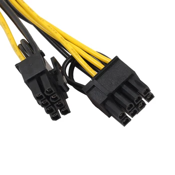 Arvuti Kaablid, Pistikud Splitter Hup PCI-E 6-pin Emane, Et 2x 6+2-pin Isane 6-pin, 8-pin Power Splitter Cable PCIE PCI Exress 8