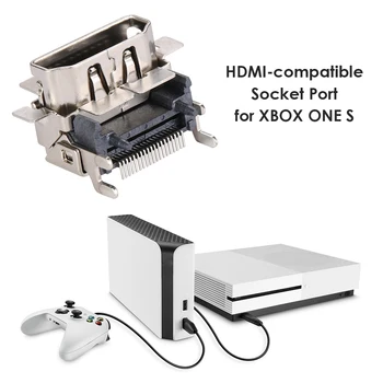 Asendamine HDMI-Ühilduvate Port-Ühenduspesa Xbox Üks S Konsooli Varuosade Mängukonsool Hooldus Tarvikud 110092