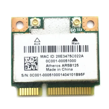 Atheros AR5B125 Poole MINI PCI-E 802.11 b/g/n 150Mbps Wireless Kaardi Sülearvuti 110842
