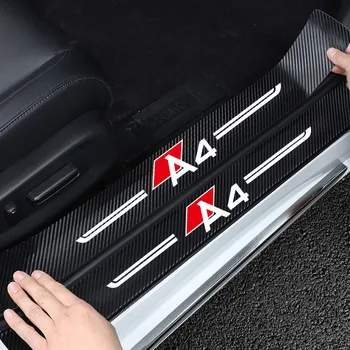 Audi A4 A4L Allroad Auto Uks Protector Kleebised Anti Scratch Lint Auto Kere süsinikkiust Aknalaud Lohistama Protector Film