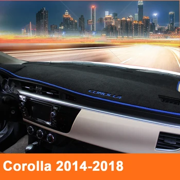 Auto Armatuurlaua Katmiseks Dash Mat Päikese Vari Kriips Pardal Pad Vaip LHD Toyota Corolla E140/E150 2007-2013 2016 2017 2018