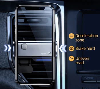 Auto Hoidikut Mini Smart Elektriline Puldiga Air Vent Clip Mobiiltelefoni Mount Bracket Seista Auto Induktsiooni iPhone