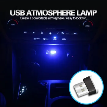 Auto LED Light USB Atmosfääri Valguse Mercedes Benz GLC A B C E-Klassi X253 W205 Kupee W213 W176 W177 W246 W247 2016-201