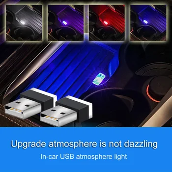 Auto LED Light USB Atmosfääri Valguse Mercedes Benz GLC A B C E-Klassi X253 W205 Kupee W213 W176 W177 W246 W247 2016-201