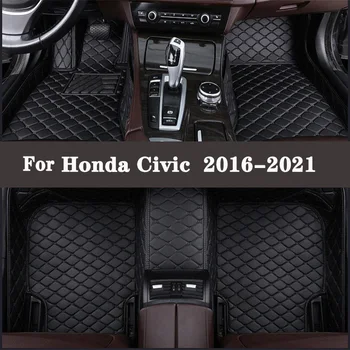 Auto Põranda Matid Vaibad Auto Styling Custom Kaitsja Katab Teenetemärgi Honda Civic 10. Sedaan 2020 2021 2018 2019 2017 2016 148658
