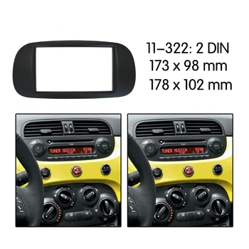 Auto Raadio 2 Din Sidekirmega Fiat 500 2007-DVD Stereo Armatuurlaua Paneeli Refitting paigaldusraam